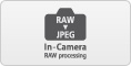Edit and process  RAW images in camera